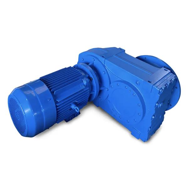 OEM Parallel Shaft Helical Gear Reducer Gearmotor 1:80 Ratio For Bucket Elevator