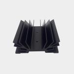 6000 Series Grade Aluminum Extrusion Heat Sink , Black Anodizing Aluminum