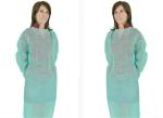 Disposable Isolation Gowns Green Color Long Sleeve High Durability Customized