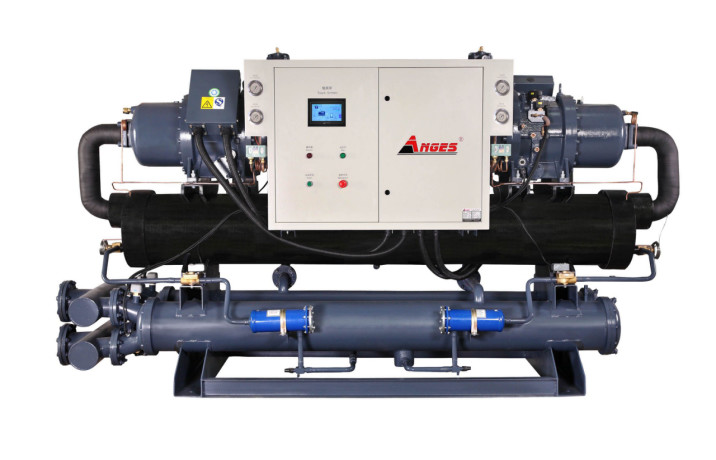 400RT Double Compressors Chiller Large Cooling Capacity Water-Cooled Screw Chiller For Beverage Industry