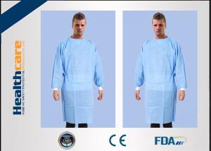 Wholesale PP / SMS Disposable Surgical Gowns , Nonwoven Disposable Cloths Anti Bacteria from china suppliers