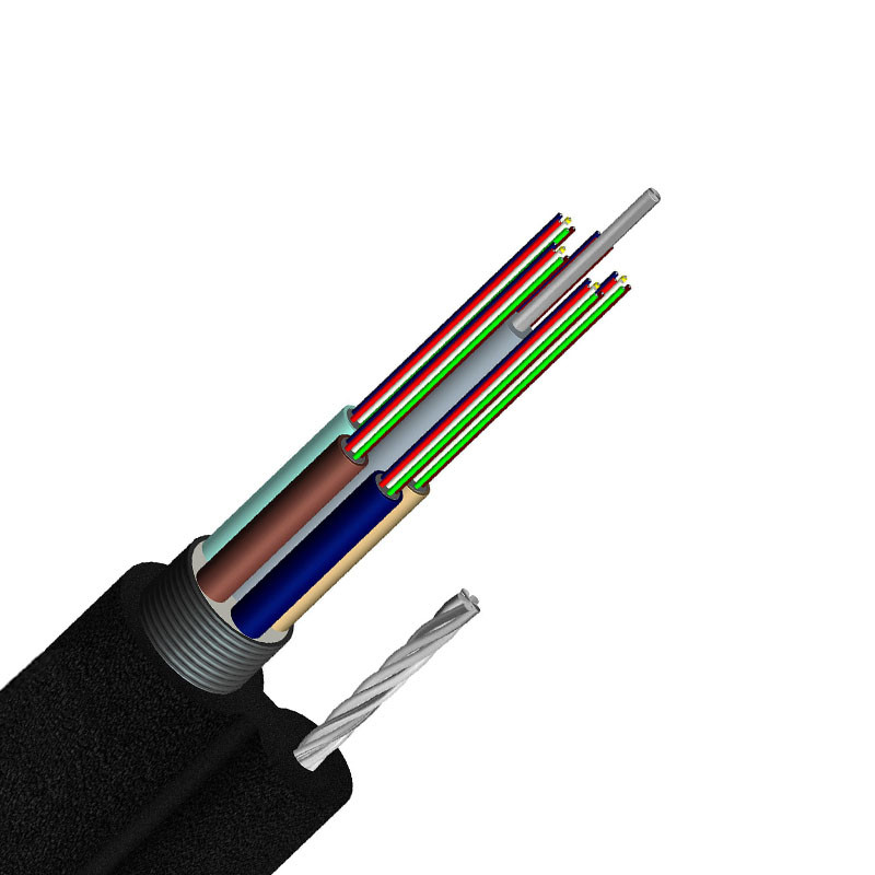 12 24 72 96 Core FIG8 Aerial GYTC8S Loose Tube Stranded Fiber Optical Cable