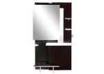 Single Side Wooden Salon Mirror Station Royal Style With LED Light , Color
