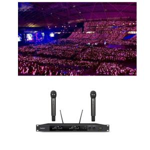 Wholesale Module Design Wireless Lavalier Microphone Headset Dual Channel from china suppliers