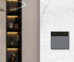 Modern Glass PC Wireless Sensor Switch 4 Gang Dimmer Switch 2.4Ghz Radio