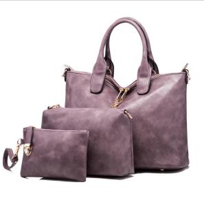 Wholesale PU Combined Bag Fashion Handbags for Women Multi-purpose Three-piece Tote Bags from china suppliers