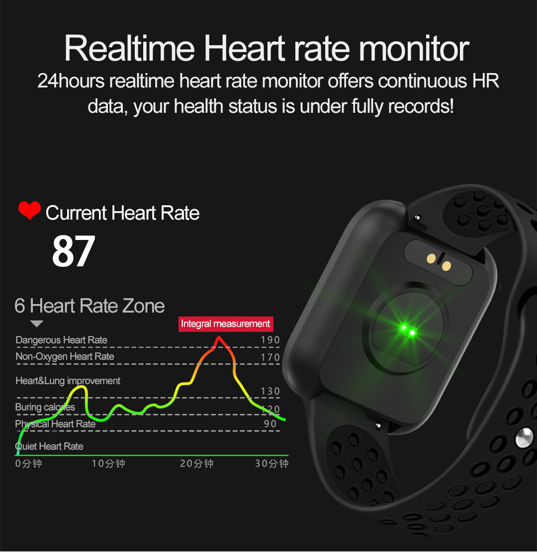 M56 NFC Touch Screen Smartwatch 180mAh Sport Fitness Bracelet