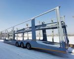 Customizable 3 Axle Car Transport Semi Trailer For Safe And Smooth Vehicle