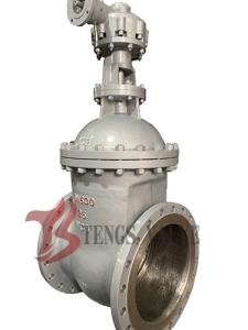 Wholesale Durable Flange Cast Steel Gate Valve A216 WCB PN25 Dn600 / 24 Inch Size from china suppliers