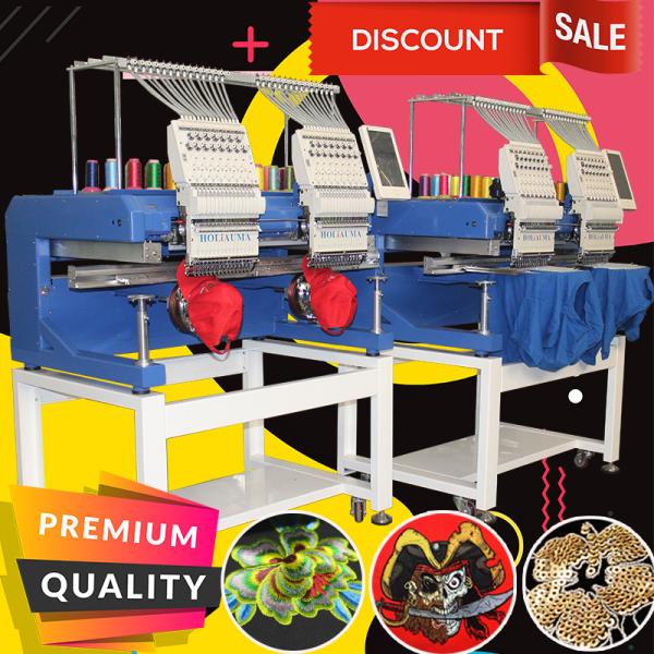 Cheapest industrial embroidery machine prices HO1502H 400*500mm cap t-shirt flat