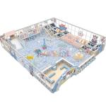 280 Squares Attractive Blue Trampoline Ocean Ball Indoor Children Playground