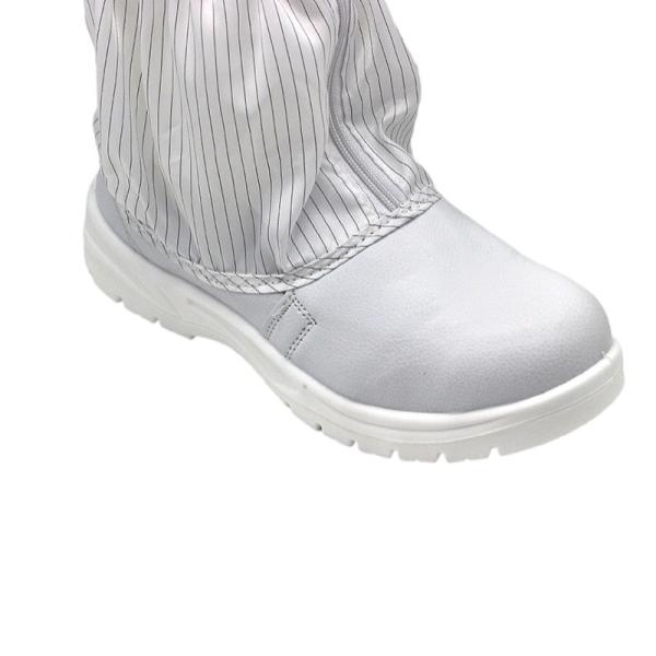 White Cleanroom Safety Shoes Dust-Free Reusable Work Washable Antistatic ESD