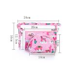Custom Cute Cartoon Waterproof Polyester Cosmetic Bag Wash Bag