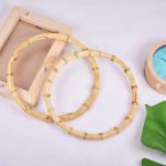 Natural Bamboo Bag Handle for Women Handbag Accessories Semicircle or round Bag