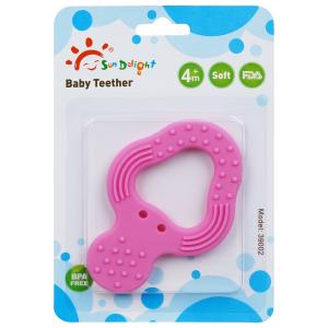 Wholesale Tear Strength 3 Month Baby Silicone Teether Custom Logo from china suppliers