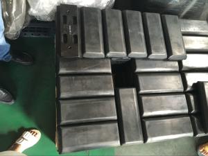 Wholesale Bolt On Black Hard Quality Rubber Track Pads 300-2/300-4 For Pavers from china suppliers