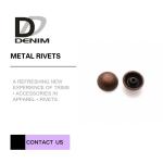 Washable Hollow Brass Rivets Custom for Clothes Rivets Accessory