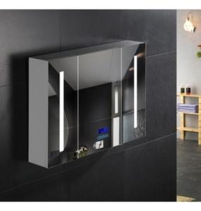 Wholesale Commercial Illuminated Bathroom Mirror Cabinet Single Door Stainless Steel Mirror Cabinet from china suppliers