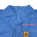 96 Polyester 4 Carbon 3mm Diamond Fabric ESD Antistatic Coat
