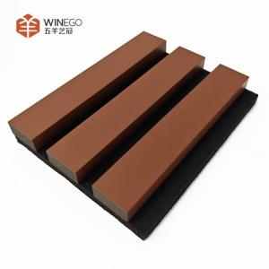 Wholesale Sleek Acoustic Wood Slat Panels For Quiet And Elegant Interiors Pure Color from china suppliers