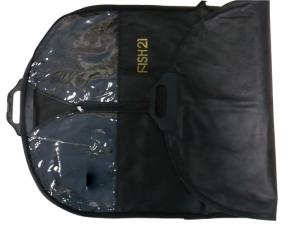 Wholesale Fish21 75g Black Nonwoven Fabric Dress/ Suit Garment Bag With Black Zipper, Button Closure from china suppliers