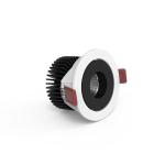 Black Recessed Anti Glare Downlight 20w 4500K CCT With Cree COB Chip