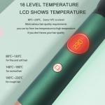 Private Label LCD Electric Hair Brush Negative Ion Ceramic Straightening Comb