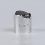 Shiny Silver Aluminium Shampoo Push Disc Top Cap Tassel 28/410 Disc Top Caps
