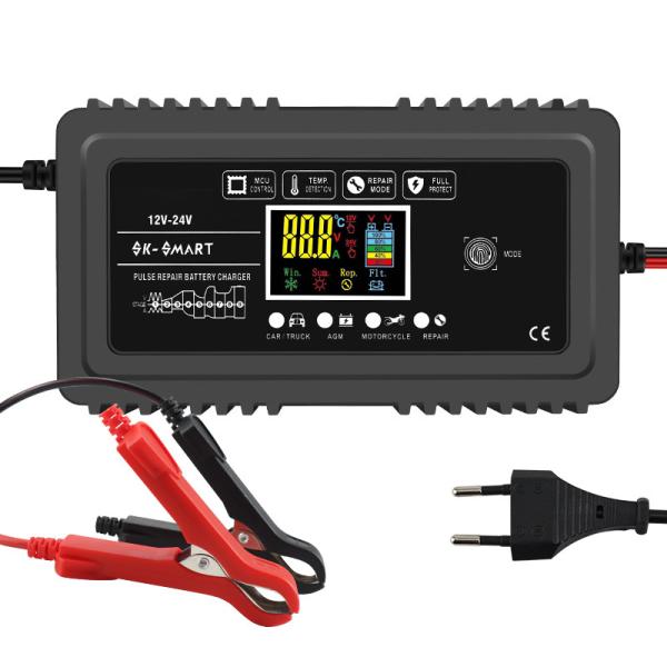 Power Supply Adapter 12V 24V 20A 10A Battery Charger with Automatic Identificati