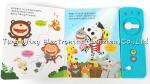 Indoor Educational Baby Sound Books Push Button Sound Module Flush Toilet Shaped