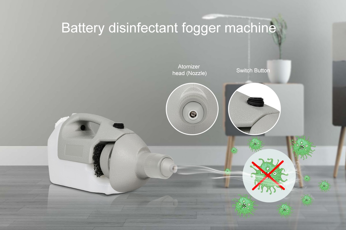 Handheld 1.6L Portable Battery Disinfecting Ulv Electric Cold Fogger Sprayer