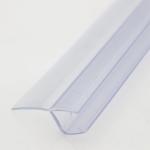 Transparent 8-12mm Shower Door Seal Strip Environmental Co-extruded PVC for