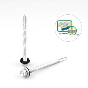 Wholesale 12 x 75 Ruspert Self Drilling Roofing Screw with Metal Bonded Washer Bimetal Material from china suppliers