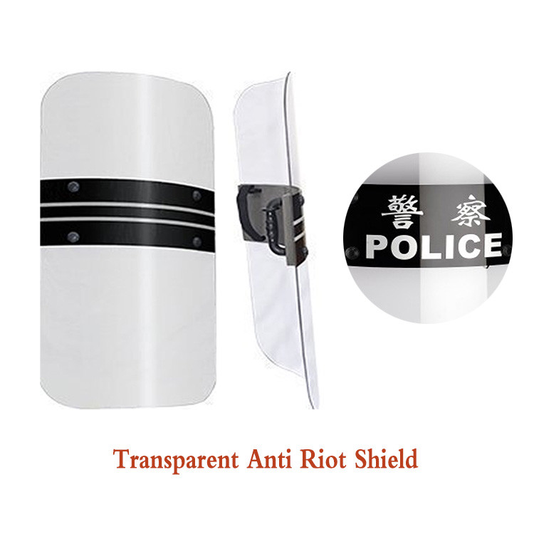 Customize Size Transparent Riot Shield Safety For Military Police Security Protection