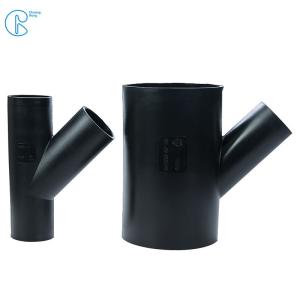Wholesale Buttfusion Connection HDPE Drainage Fittings Siphon Y Tee 45 Degree Tee PN6 PE100 from china suppliers