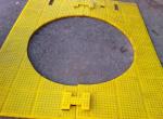 Polyurethane Rubber Drilling Floor Mat Anti Slip 1490mm Width