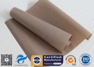 Wholesale Non Stick BBQ Grill Mat 0.12MM 33X40CM Brown PTFE Coated Baking Liner from china suppliers