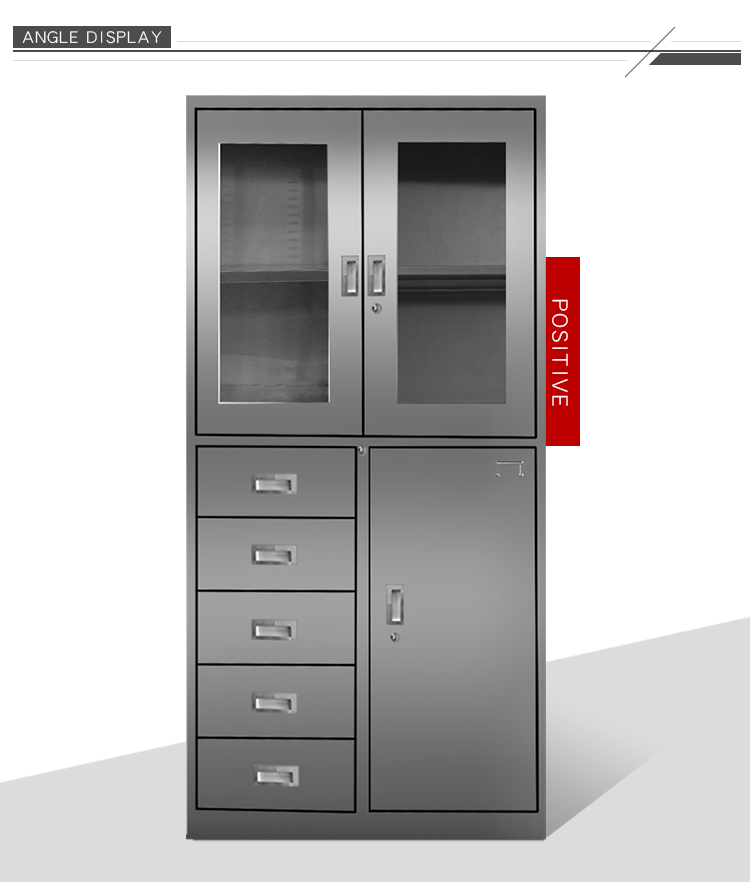 0.5mm To 1.2mm Library Stainless Steel File Cabinet