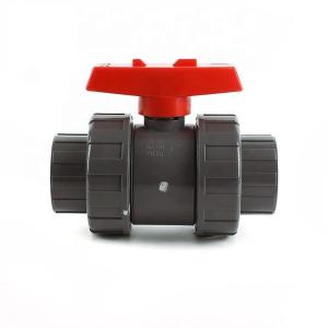 Wholesale High Pressure PVC Single Union Ball Valve White Grey for Plumbing Moulding Processing from china suppliers
