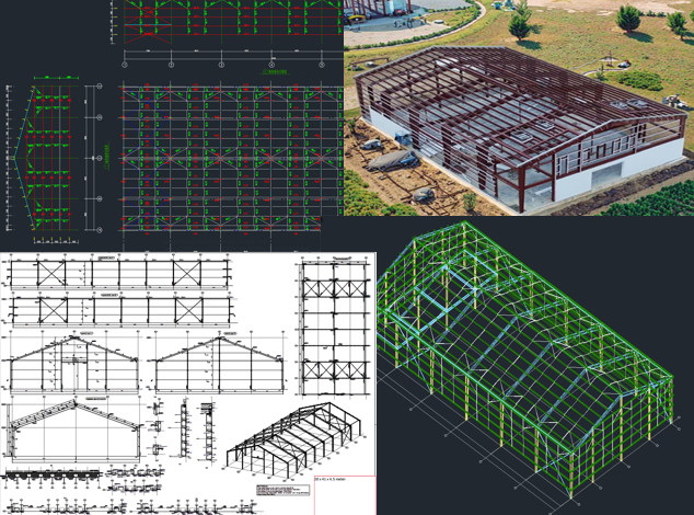 Large Scale Multi Span Logistics Prefabricated Warehouse Building