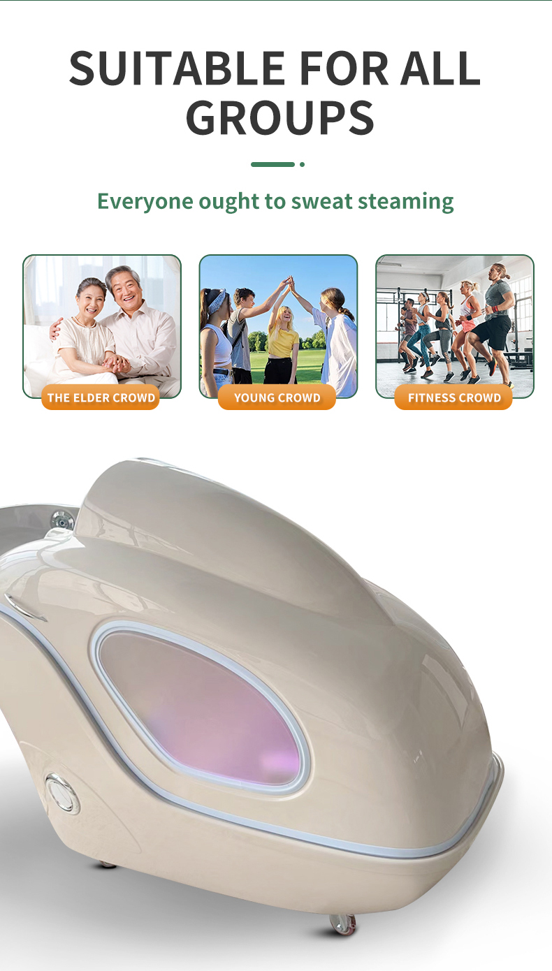 Slimming Detox Steam Infrared Spa Capsule Ozone Treatment 2500W