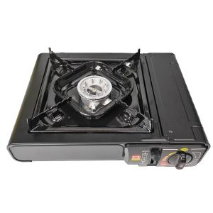 Wholesale Portable Brushed Stainless Steel Camping Gas Stove for High Pressure Windproof Cooking from china suppliers