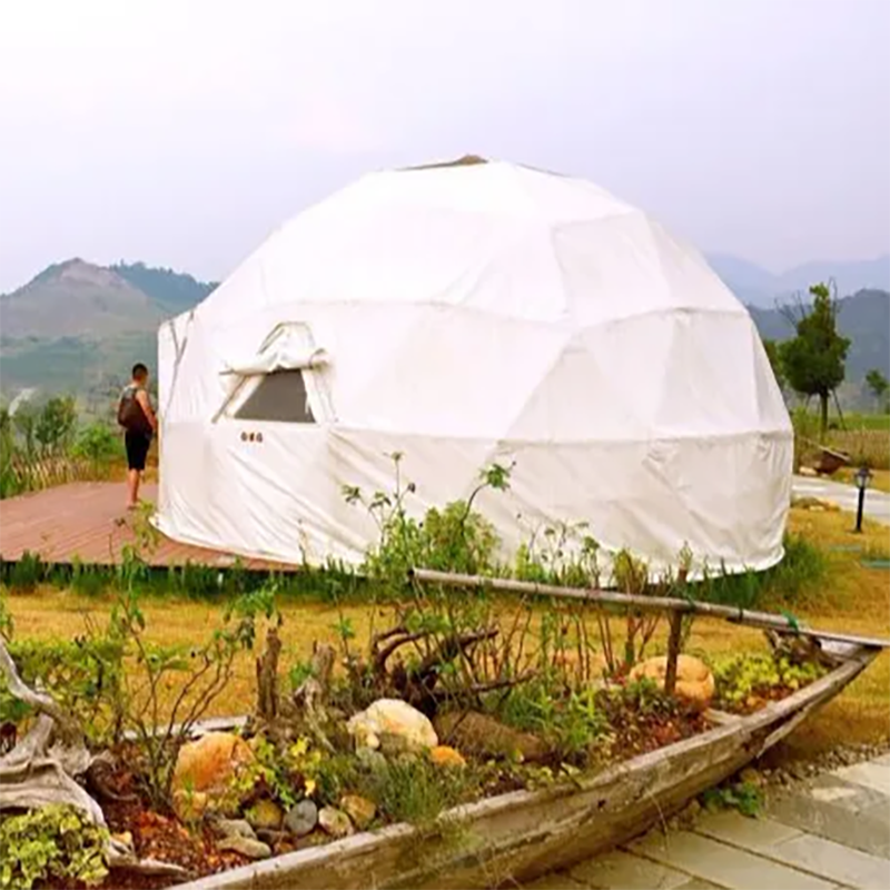Hotel Decoration Inflatable Geodesic Dome Tent Luxury Waterproof