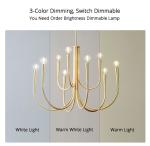 Retro Style Swoop Arm Chandelier Living Room Luxury American pendant lamp best