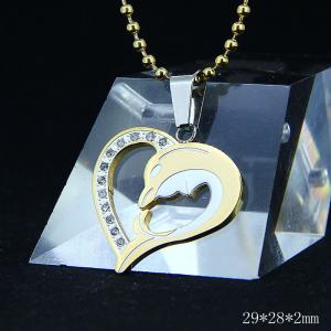 Wholesale Fashion Ladies Women Girls Stainless Steel Loving Heart Shapped Necklace Pendant LPH113 from china suppliers