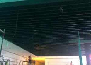Wholesale Roller Coated Wood Color Aluminum Baffle Ceiling For Shopping Mall 12 Years Warranty from china suppliers