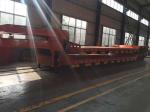 3 Axles Semi Lowbed Trailer 60000kg Semi Truck Flatbed Trailer