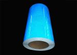Printable Reflective Tape Sheets , Hi Viz PVC Light Blue Reflective Tape Cycling