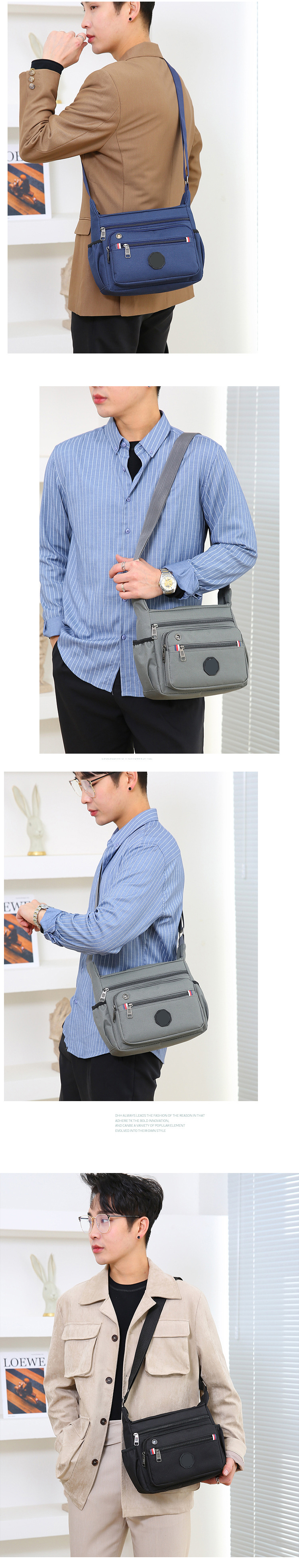 Sympathy Casual Men's Messenger Bags Shoulder Sling Bags High Capacity