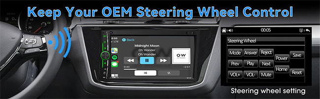 Wince 2 Din MP5 Car Stereo 7 Inch Touch Screen Radio With Universal Control